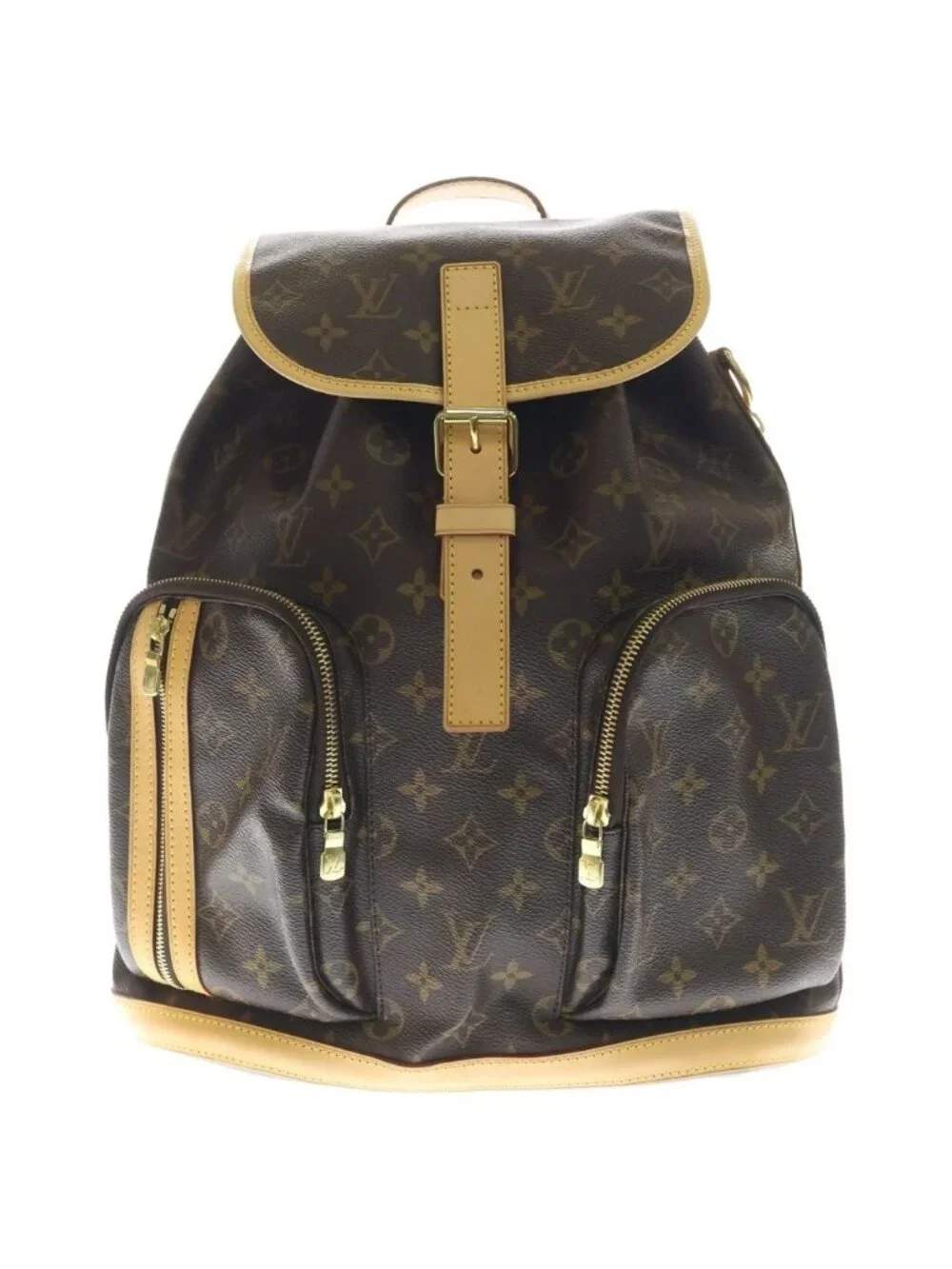 Louis Vuitton Monogram Sac de Bosford Leather Backpack Brown